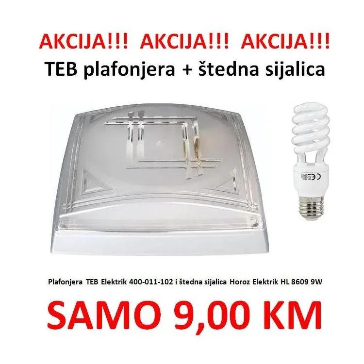 Plafonjera Square Modern Silver TEB 400-011-102