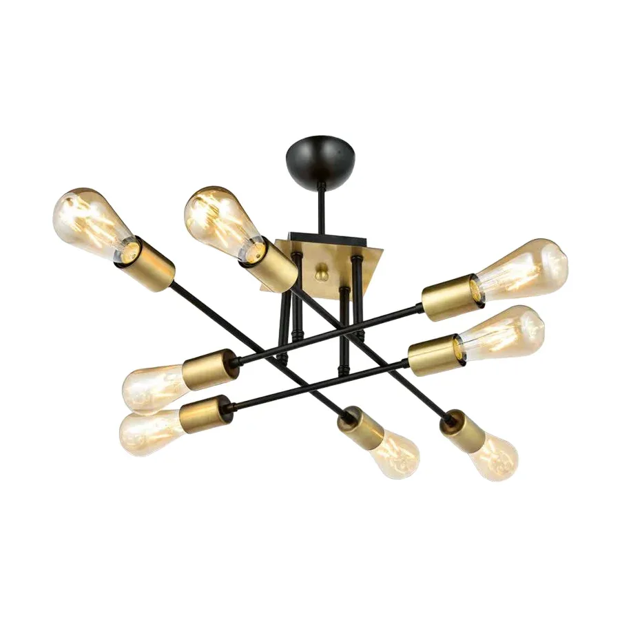 Luster Pigna 8 Avize Black OKTAY 16638