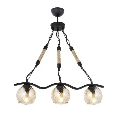 Armo Sirali 3 Avize Black/Cream OKTAY 16033
