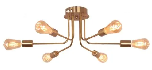 Luster 6xE27 Mendoza golden 021-025-0006