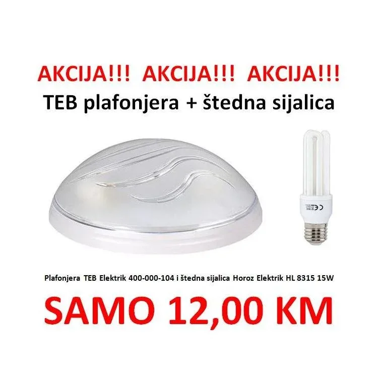 Plafonjera Ufo Bulut 2xE27 TEB 400-000-104