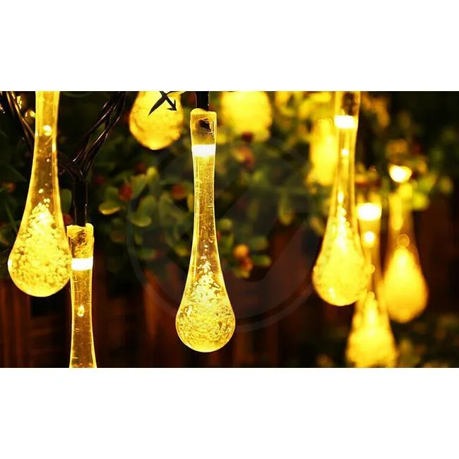LED solarni vijenac 20 LED 485cm Girlanda suza LVT 0637