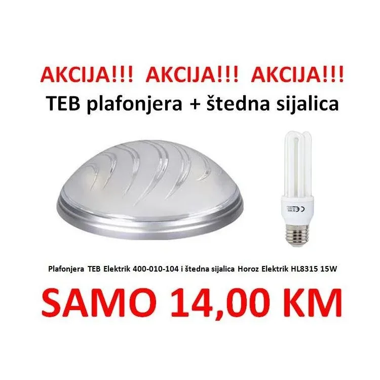 Plafonjera Ufo Bulut Silver 2xE27 TEB 400-010-104